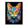 Diamond Dotz - Adults Flocked Neon Cat