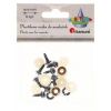 Oczy do maskotek plastikowe 10mm z mocowaniem 8szt