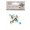 Oczy do maskotek plastikowe 10mm z mocowaniem 8szt