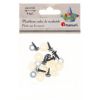 Oczy do maskotek plastikowe 10mm z mocowaniem 8szt