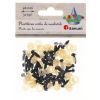Oczy do maskotek plastikowe 6mm z mocowaniem 50szt