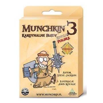 Munchkin 3 Kardynalne Błędy BLACK MONK
