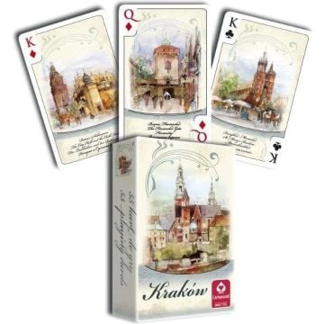 Karty Kraków Akwarele 1x55 CARTAMUNDI