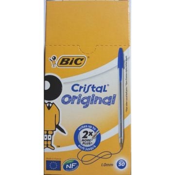Długopis Cristal Original niebieski (50szt) BIC