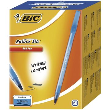 Długopis Round Stic niebieski (60szt) BIC