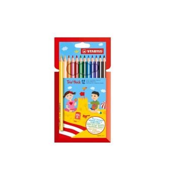 Kredki Trio etui 10+2 kolory STABILO