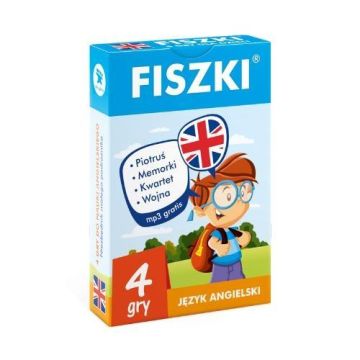 Angielski. Fiszki. 4 gry do nauki