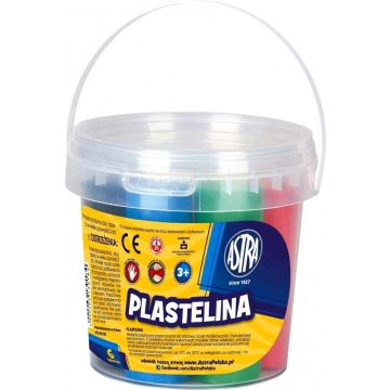 Plastelina wiaderko 6 kolorów ASTRA