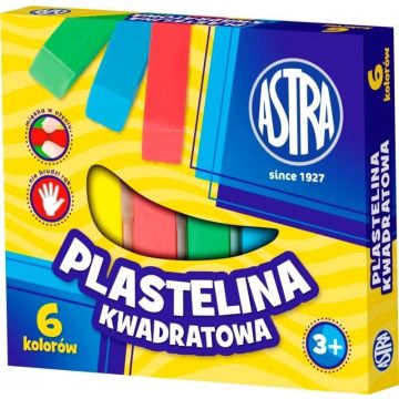 Plastelina kwadratowa 6 kolorów ASTRA