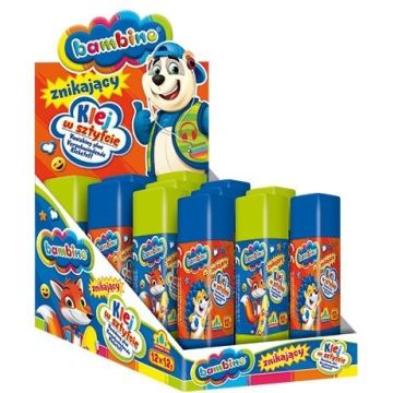 Klej w sztyfcie znikający 12g (12szt) BAMBINO