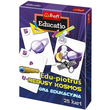 Karty Edu Piotruś - Rebusy kosmos TREFL