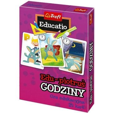Karty Edu Piotruś - Godziny TREFL