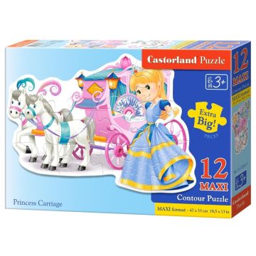 Puzzle 12 maxi - Princess Carriage CASTOR