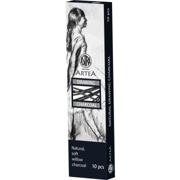 Węgiel naturalny rysunkowy 3-6mm 10szt ASTRA