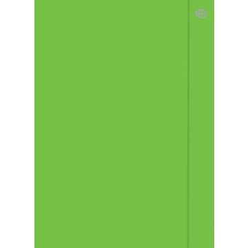 Teczka z gumką A4+ Fluo zielona (10szt)