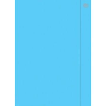 Teczka z gumką A4+ Fluo niebieska (10szt)