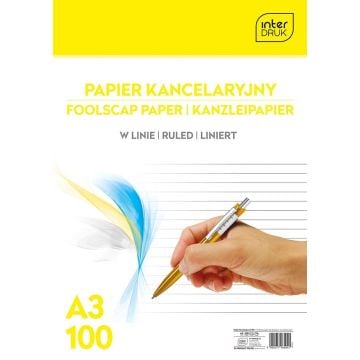Papier kancelaryjny A3/100K linia