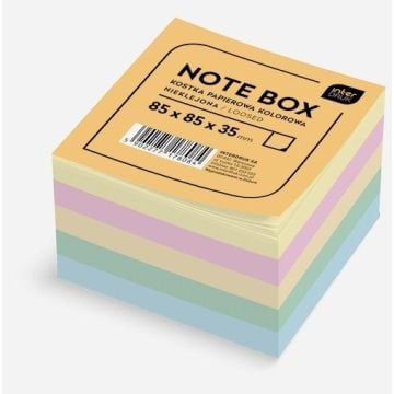 Kostka papierowa 85x85x35mm kolorowa nieklejona