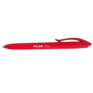 Długopis P1 Rubber Touch czerwony (25szt) MILAN