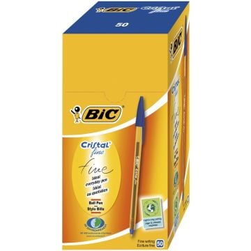 Długopis Cristal Fine niebieski (50szt) BIC