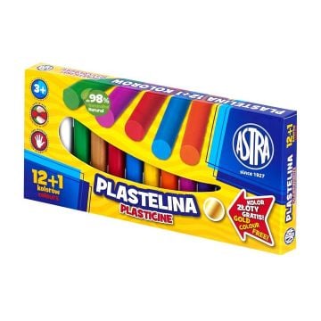 Plastelina 12+1 kolorów ASTRA