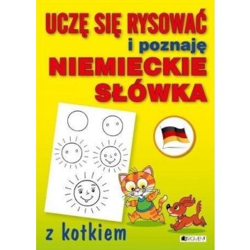 Uczę się rysować i poznaję niemieckie słówka kotek