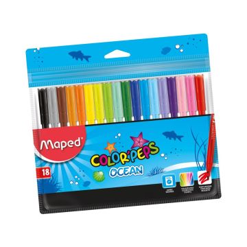 Flamastry Colorpeps Ocean 18 kolorów MAPED