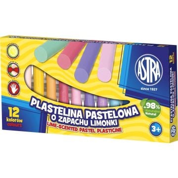 Plastelina pastelowa zapachowa 12 kolorów ASTRA