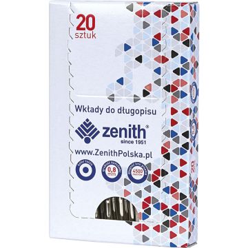 Wkład do długopisu 4/20 niebieski (20szt) ZENITH