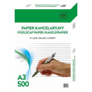 Papier kancelaryjny A3/500K linia