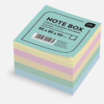 Kostka papierowa 85x85x50mm kolorowa klejona