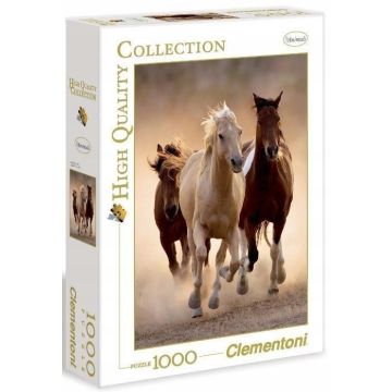Puzzle 1000 HQ Running horses