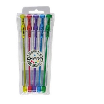 Długopis Chiara 0,7mm 5 kolorów etui SPARK LINE