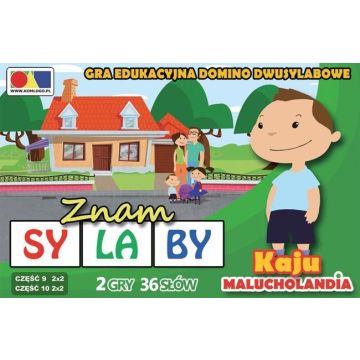 Gra domino. Znam sylaby. Cz. 9 i 10 - zestaw Kaju
