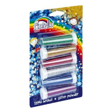 Brokat sypki 6 kolorów x 6g FIORELLO