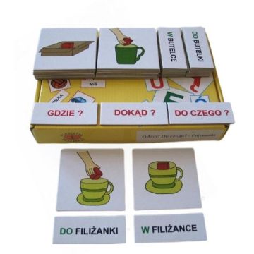 Zestaw dydaktyczny. Gdzie? Do czego? - Pojemniki