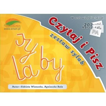 Zestaw sylab. Czytaj i pisz
