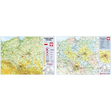 Podkład dwustronny z mapą Polski