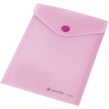 Koperta Focus C4532 A6 przezroczysta różowa