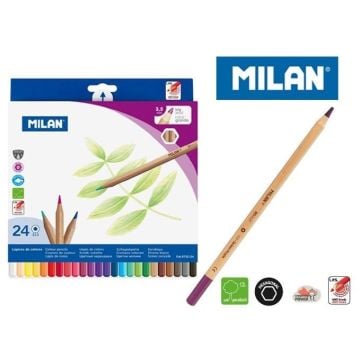 Kredki ołówkowe metalizowane 24 kolory MILAN