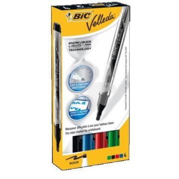 Marker Velleda Liquid Mix 4 kolory BIC