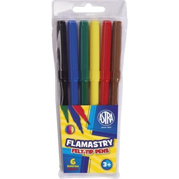 Flamastry 6 kolorów ASTRA