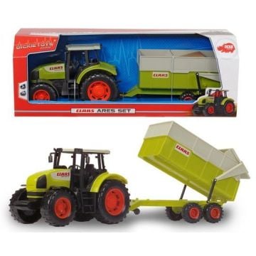 Traktor Claas Ares z przyczepą