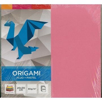 Origami 20x20cm Fluo+Pastele x 100K