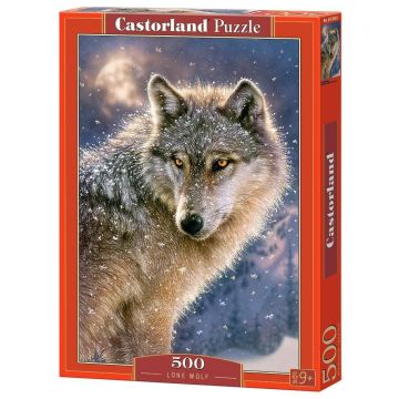 Puzzle 500 Samotny wilk CASTOR