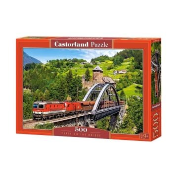 Puzzle 500 Pociąg na moście CASTOR