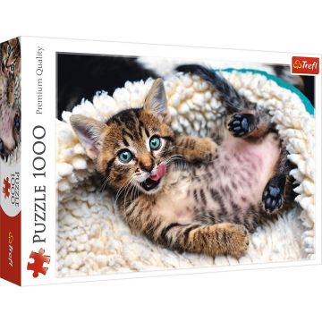 Puzzle 1000 Wesoły kotek TREFL