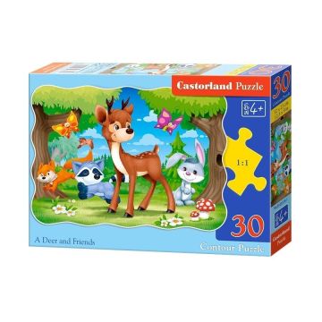 Puzzle 30 Jeleń i przyjaciele CASTOR