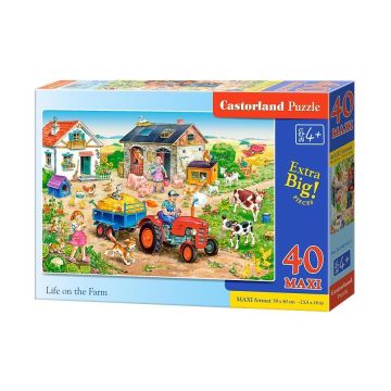 Puzzle 40 maxi - Życie na farmie CASTOR