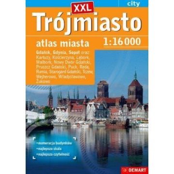 Atlas miastaTrójmiasto plus XXL 1:16000